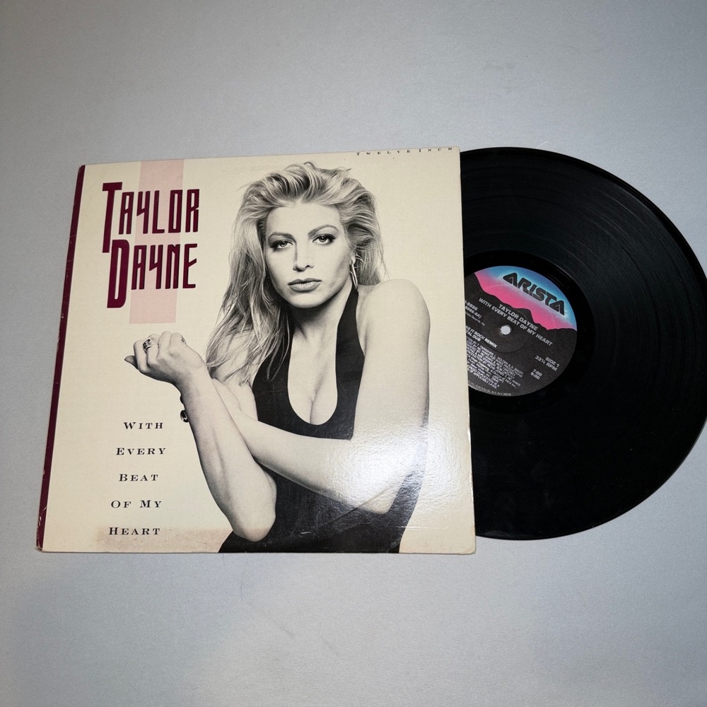 Taylor Dayne Vinyl Promo Remix With Every Beat of‎ My Heart 12" Single Arista
